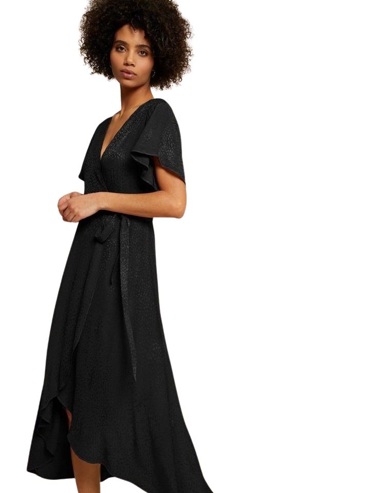 Nation Trista Easy Wrap Dress - Black - Styleartist