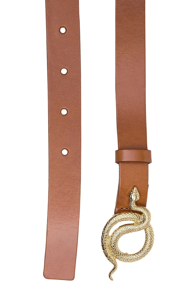 Notes Du Nord Paxton Leather Belt - Cognac Gold - Styleartist