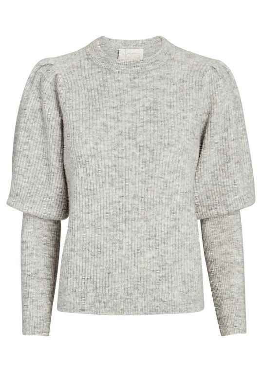 Notes Du Nord Rhonda Bishop Sleeve Sweater - Grey - Styleartist