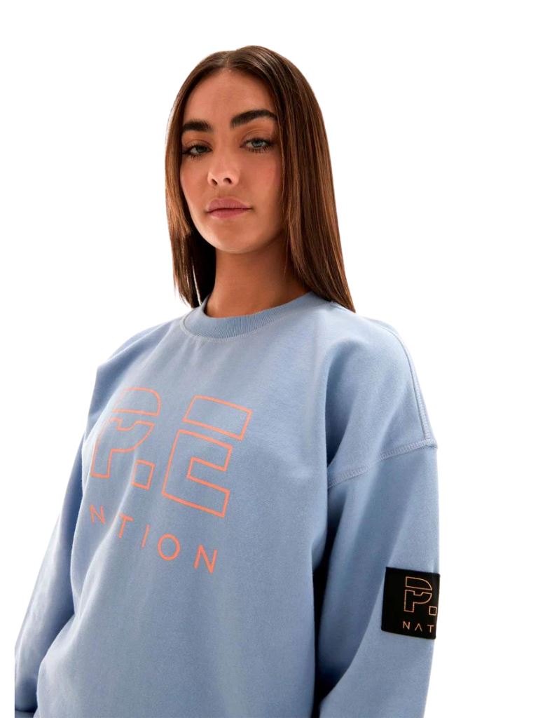 P.E Nation Heads Up Crewneck Sweatshirt - Lavender Lustre - Styleartist