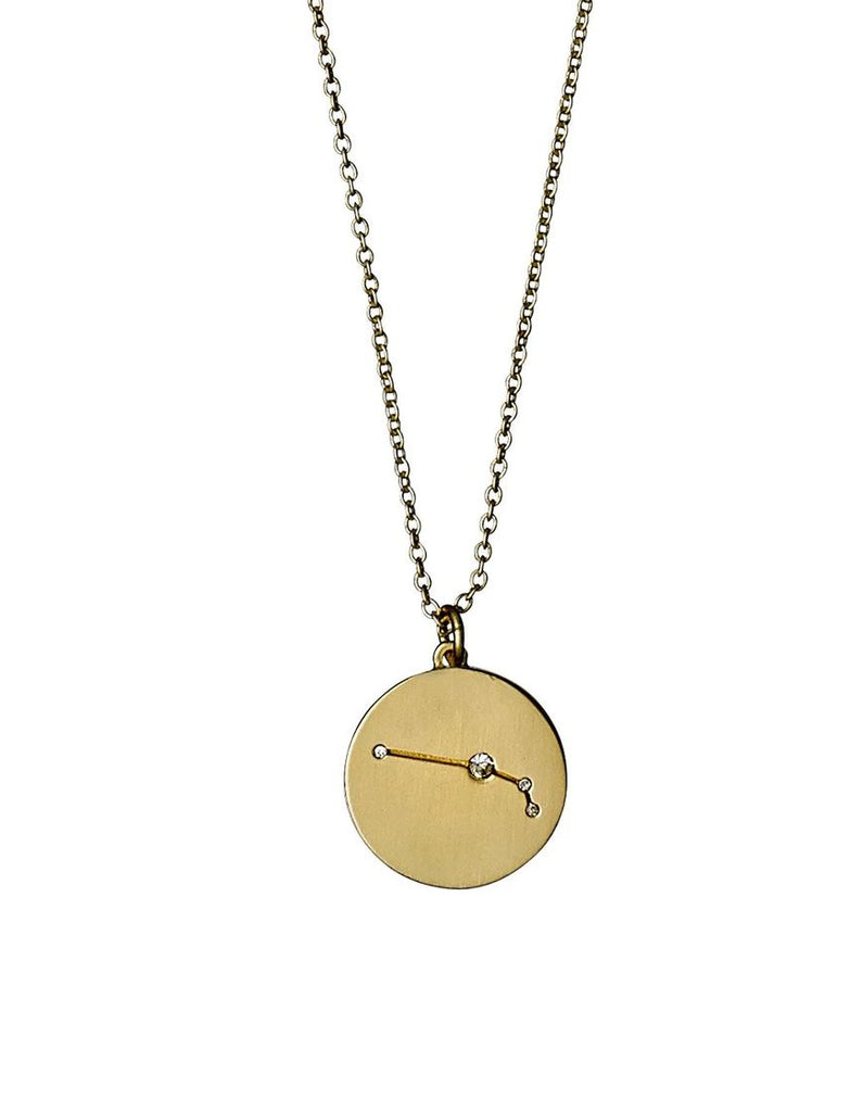 Pilgrim Star Sign Necklace- Gold Plated Aries - Styleartist