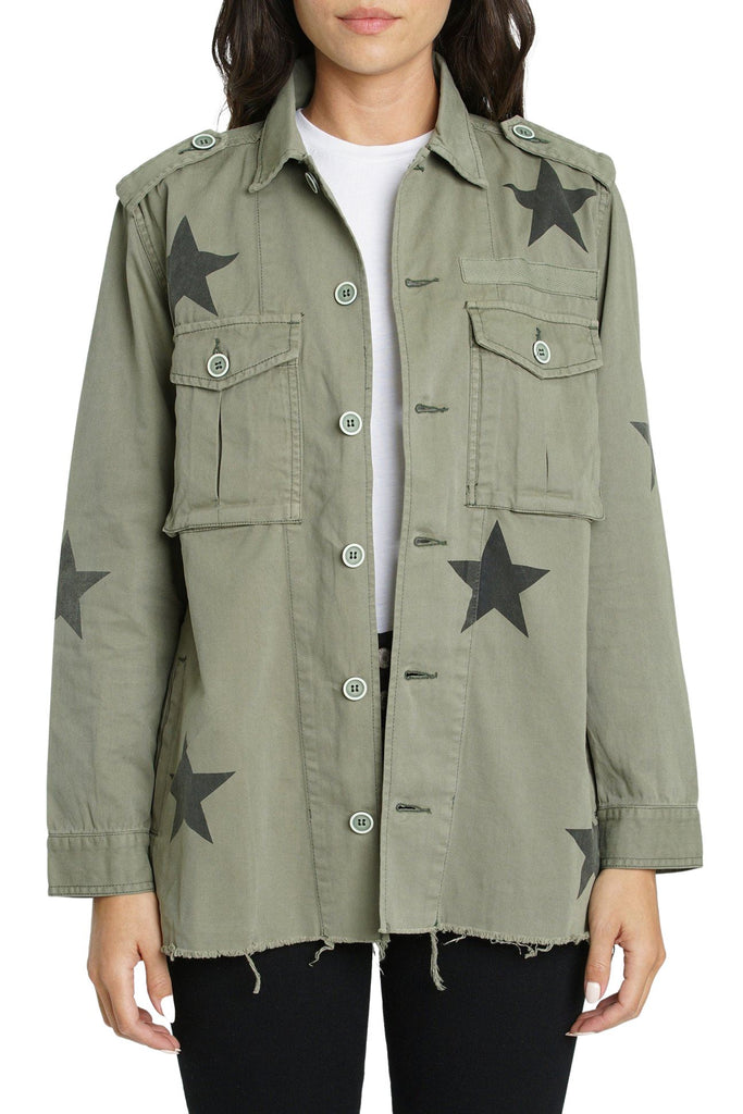 Pistola Camilo Military Jacket - Royal Honour Khaki with Stars - Styleartist