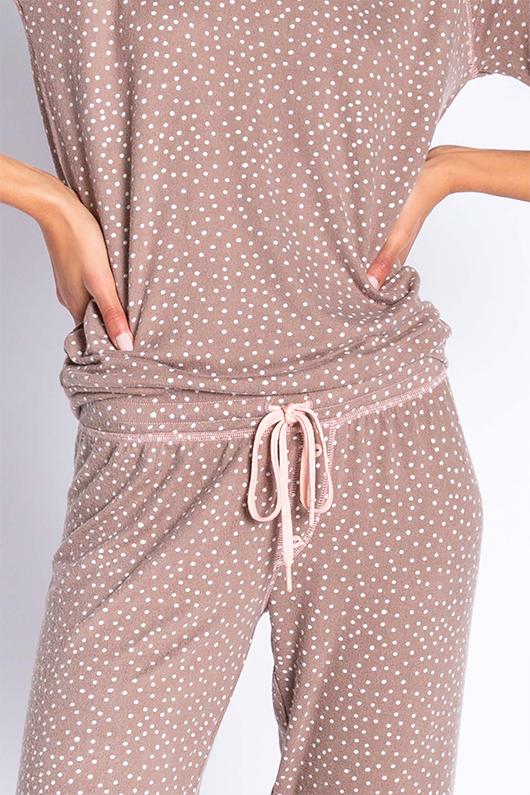 PJ Salvage Dollie Dot Jammy Pant - Cocoa - Styleartist