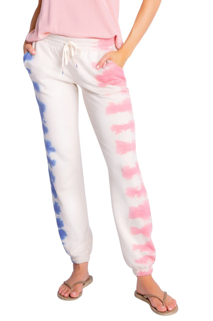 Pj Salvage Fade Away Tie Dye Banded Pant - Multicolour - Styleartist