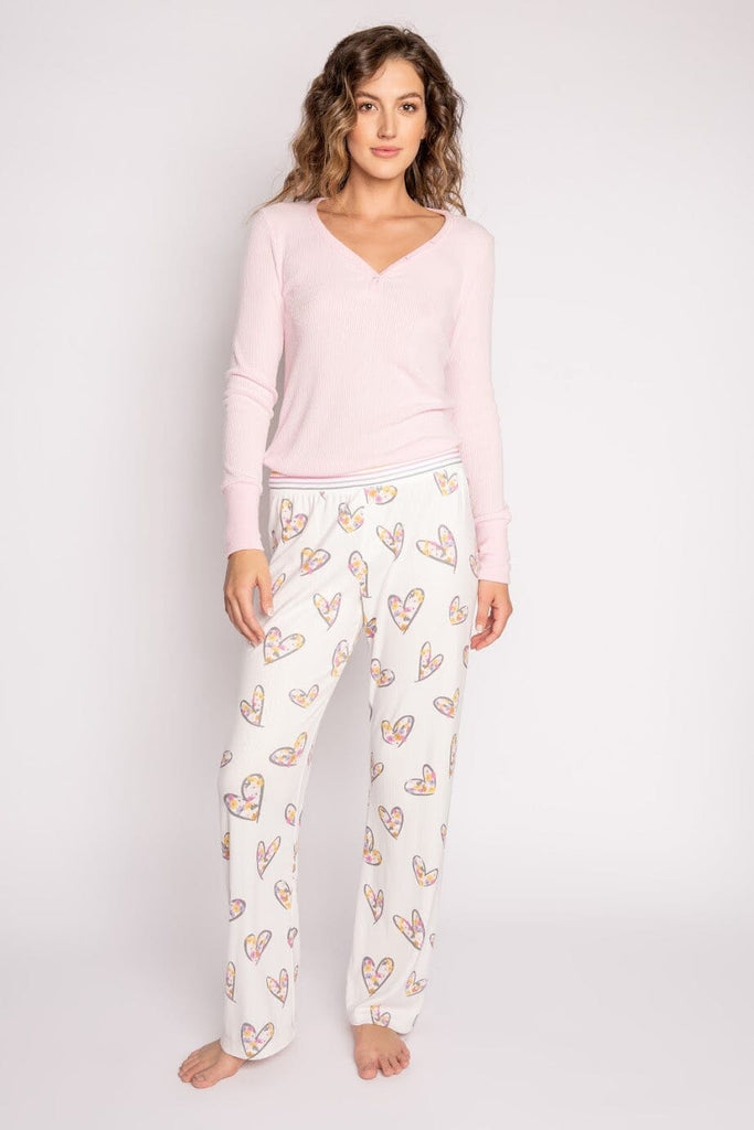 PJ Salvage Heart Full of Daisies Pant - Ivory - Styleartist