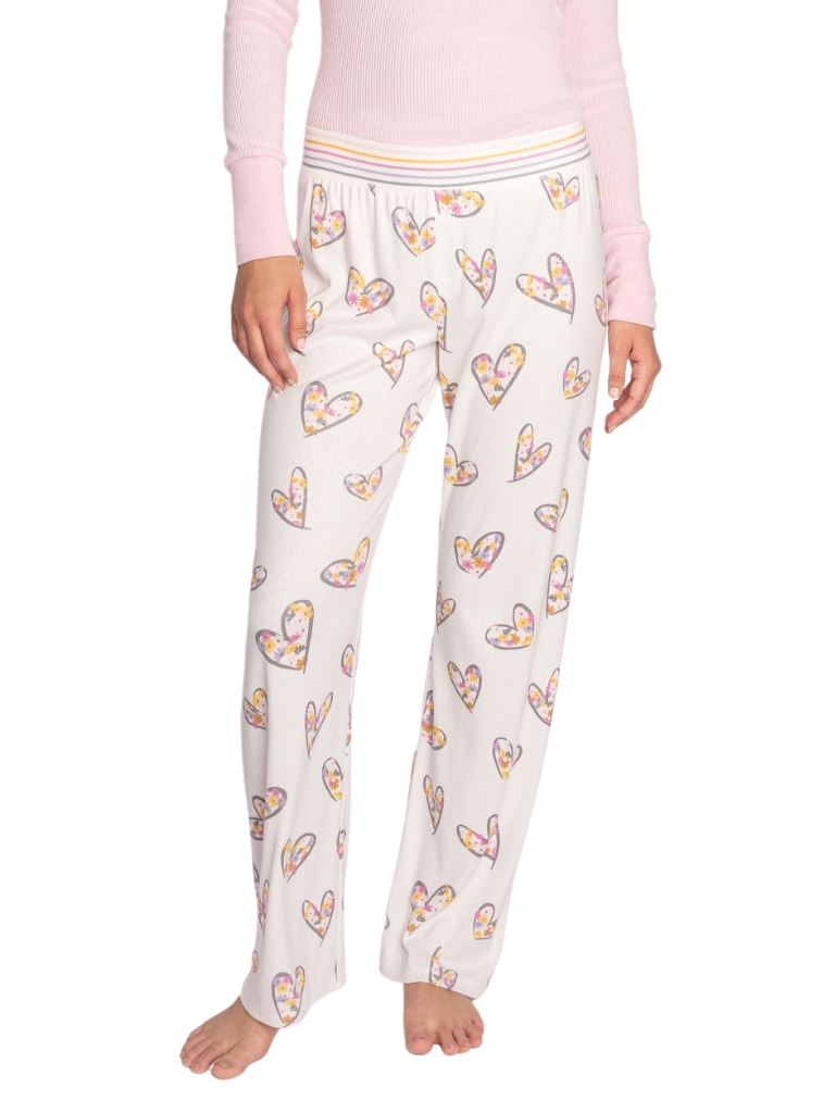 PJ Salvage Heart Full of Daisies Pant - Ivory - Styleartist