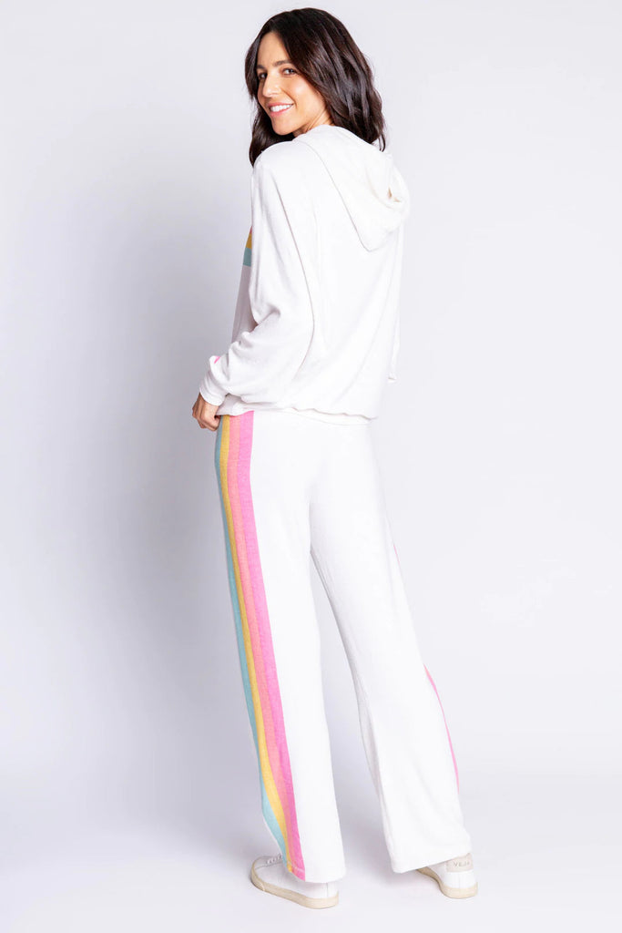 PJ Salvage Love Makes The World Stripe Pant - Oatmeal - Styleartist