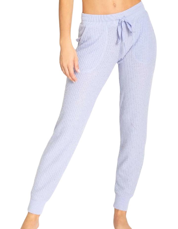 PJ Salvage Peachy Waffle Fabric Banded Pant- Lavender - Styleartist