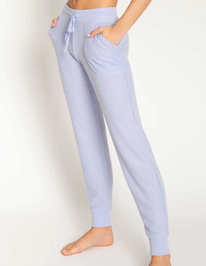 PJ Salvage Peachy Waffle Fabric Banded Pant- Lavender - Styleartist