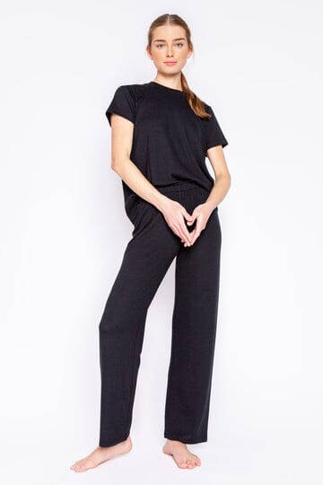 PJ Salvage Reloved Lounge Solid Pant - Black - Styleartist
