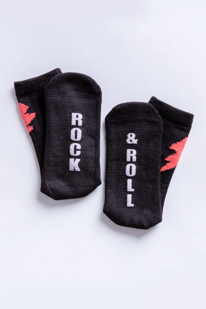 PJ Salvage Rock and Roll Fun Socks- Black - Styleartist