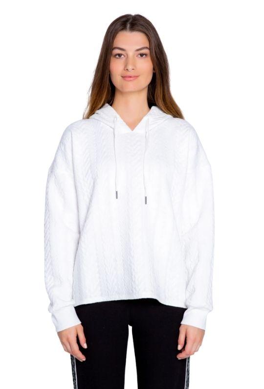 PJ Salvage Run Wild Quilted Hoodie - Ivory - Styleartist