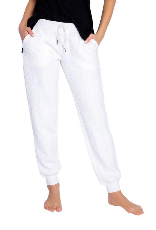 PJ Salvage Run Wild Quilted Pants - Ivory - Styleartist
