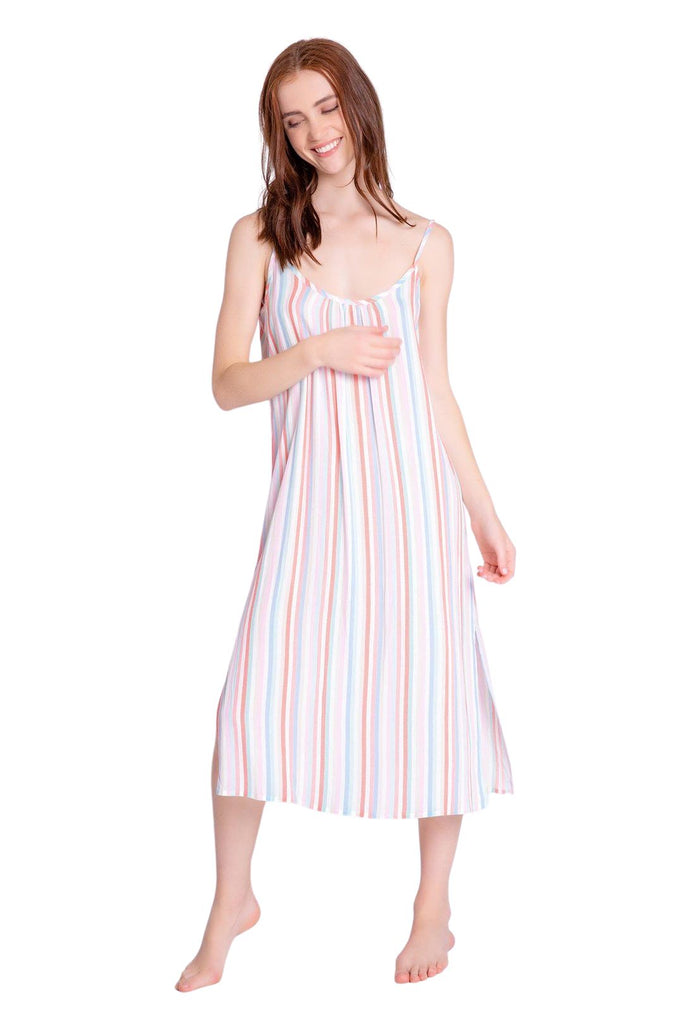 PJ Salvage Saturday Morning Stripe Dress - Multicolour - Styleartist