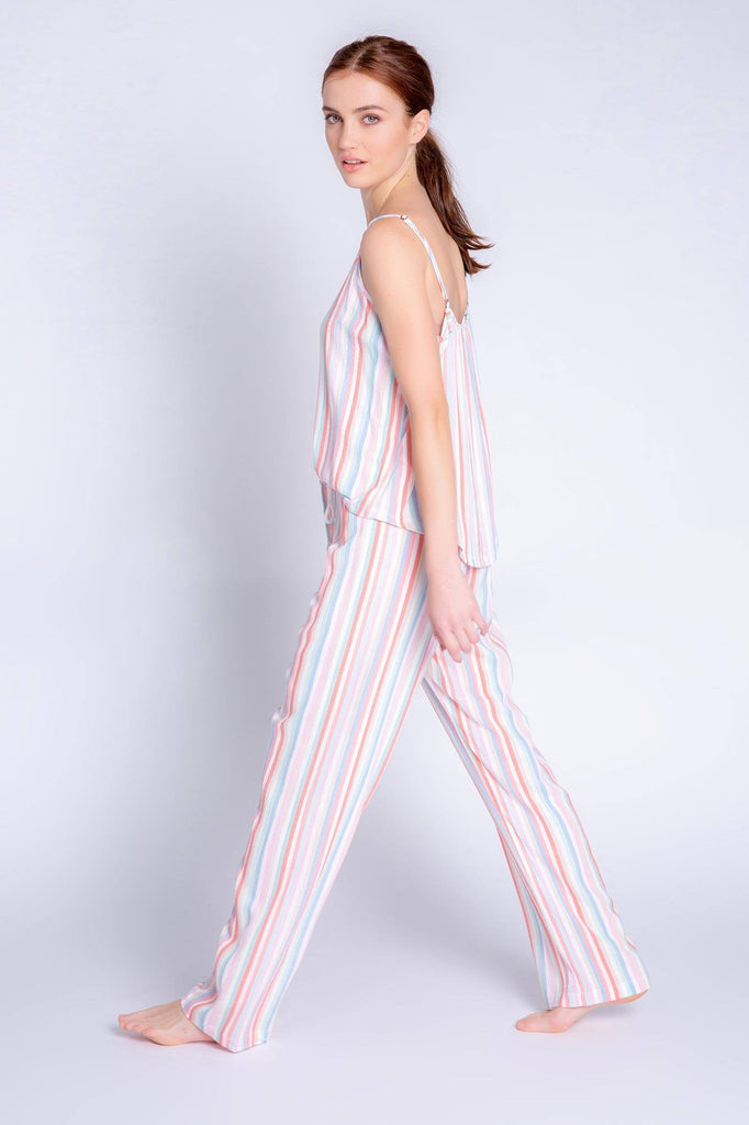 PJ Salvage Saturday Morning Stripe Pant- Multi Colours - Styleartist