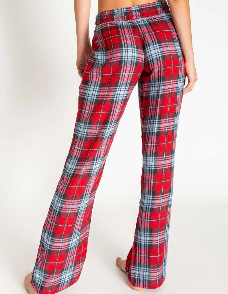 PJ Salvage Snowed in Plaid Pant - Red - Styleartist