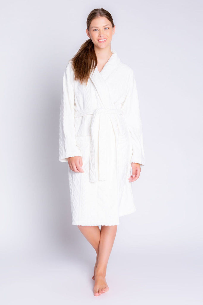 PJ Salvage Winter Woods Robe-Ivory - Styleartist