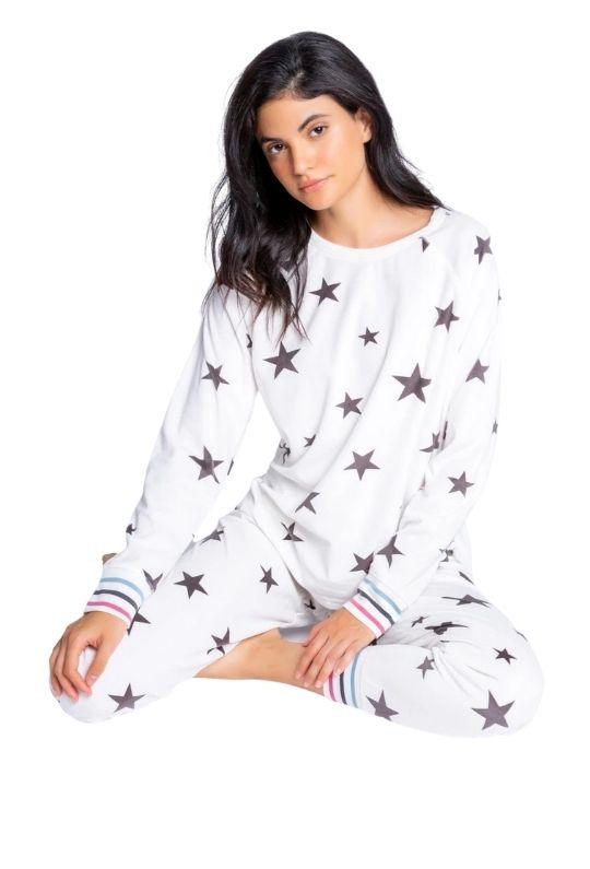 PJ Salvage Wishin' on a Star Jammie Pants - Ivory - Styleartist