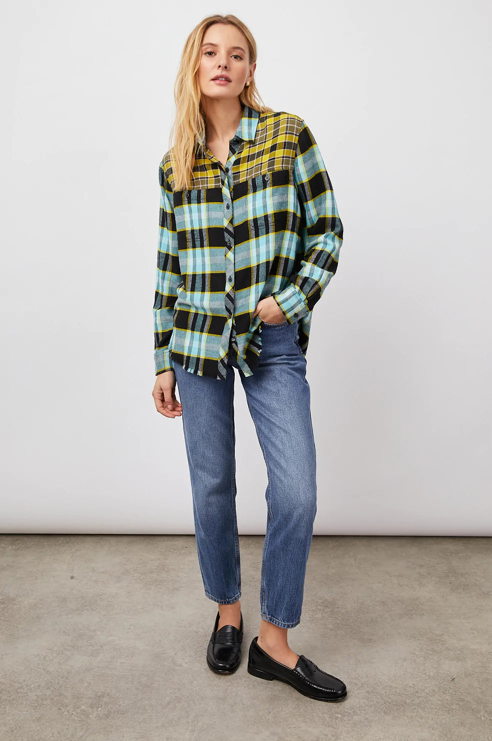 Rails Brando Mixed Plaid Button Down Shirt - Skyline – Styleartist