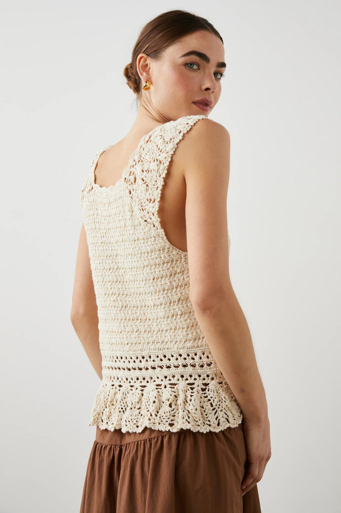 Rails Hattie Crochet Tank- Ivory - Styleartist