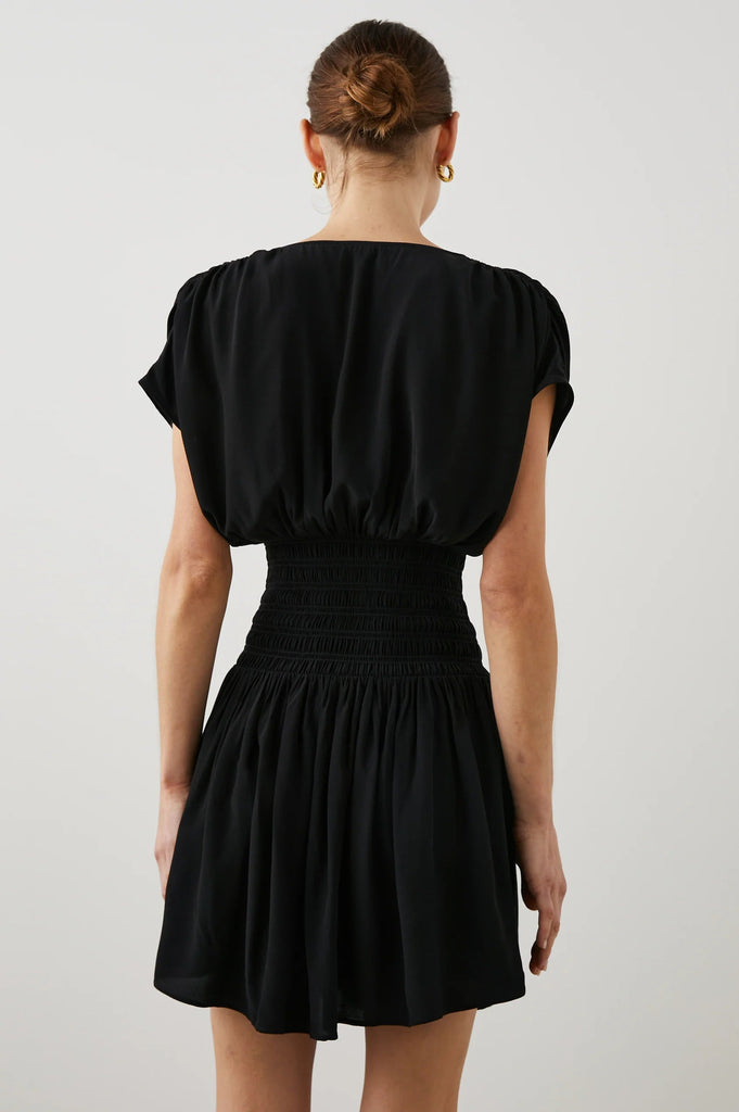 Rails Siera Short-sleeve Mini Dress - Black - Styleartist
