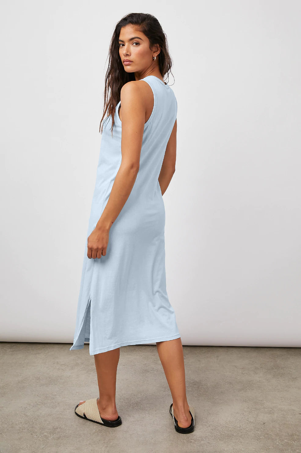 Rails The Tank Dress- Smoke Blue Acid Wash – Styleartist