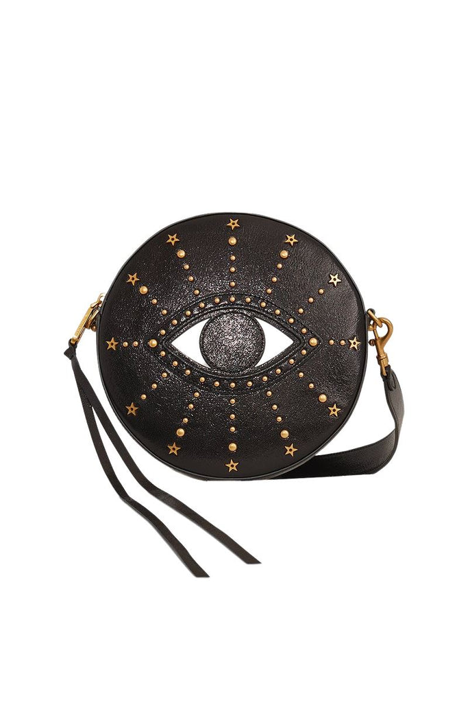 Rebecca Minkoff Evil Eye Circle Crossbody Bag- Black - Styleartist