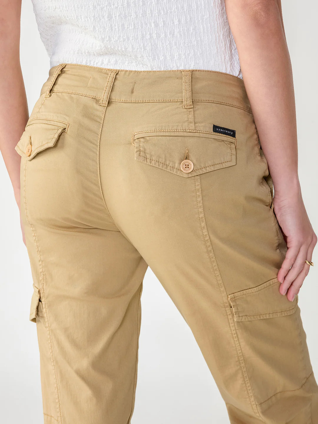 Sanctuary Rebel Standard Rise Cargo Pant True Khaki Styleartist