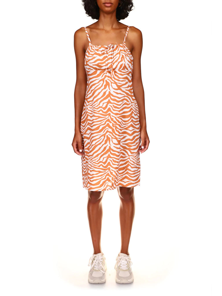 Sanctuary Snapshot Midi Linen Dress - Savanna Stripe - Styleartist