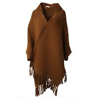 Shawl with Sleeves- Rust - Styleartist