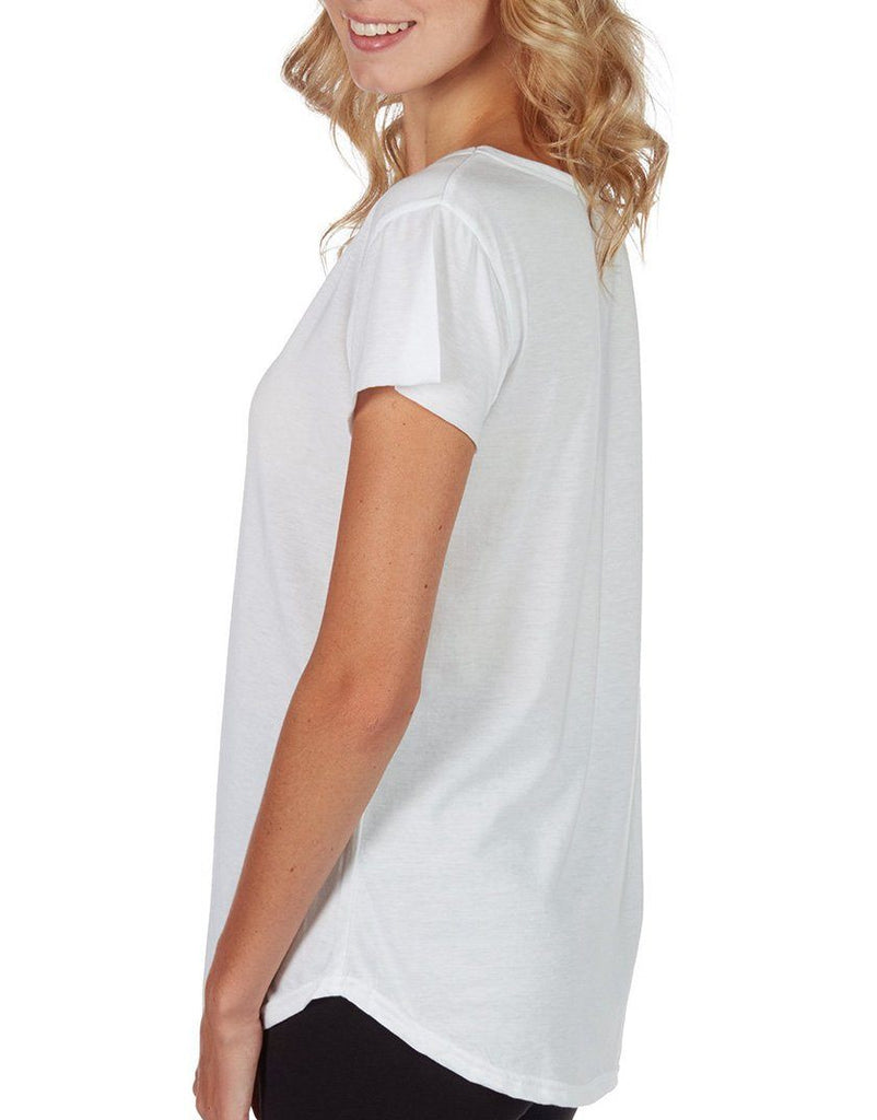 Shine The Light On. Theo Crew neck Tee.  Nap Queen - White - Styleartist