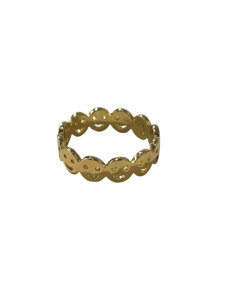 Smiley Ring- Gold Plated - Styleartist