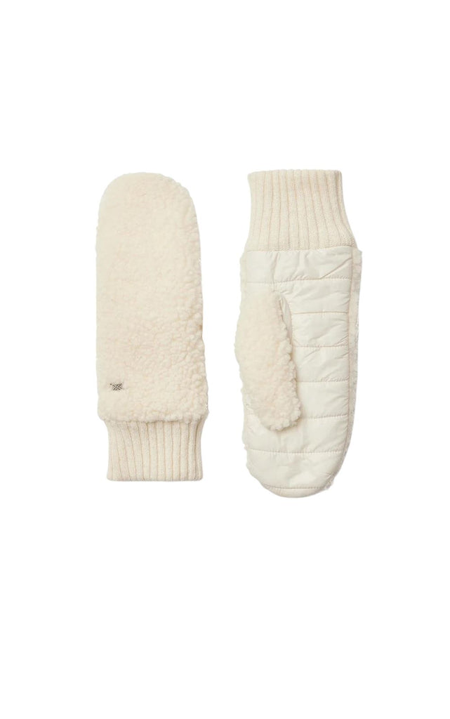 Soia & Kyo Alina Faux Shearling Mittens- Powder - Styleartist
