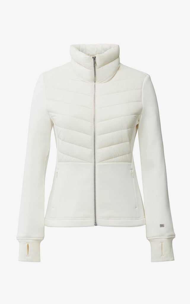 Soia & Kyo Annick Sustainable Mixed Media Quilted Jacket- Powder - Styleartist