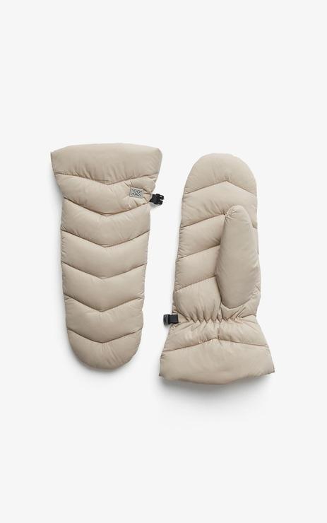 Soia & Kyo Julia Sustainable Quilted Puffer Mittens-Fawn - Styleartist