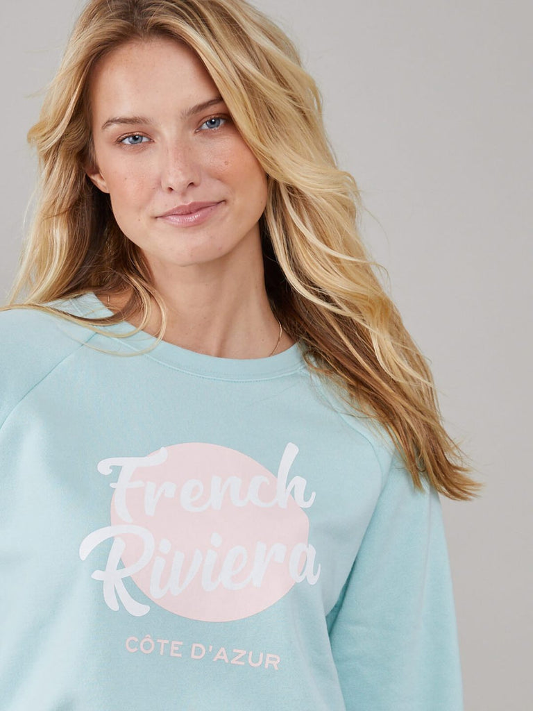 South Parade French Riviera Rocky Sweatshirt - Mint - Styleartist