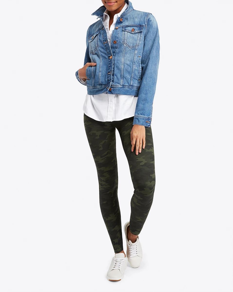 Spanx Look At Me Now Seamless Leggings- Green Camo – Styleartist