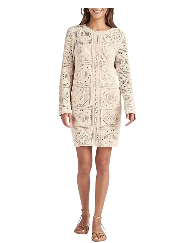 splendid crochet dress Splendid Crochet White Dress