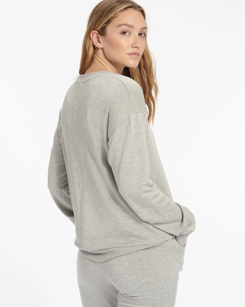 Splendid Supersoft Pullover - Heather Grey - Styleartist