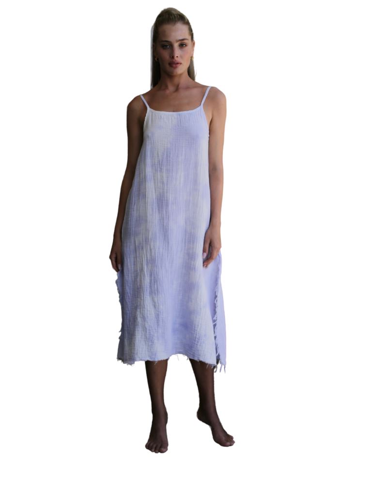 STARKx Low Back Cami Dress- Frosted Plum Tie Dye - Styleartist