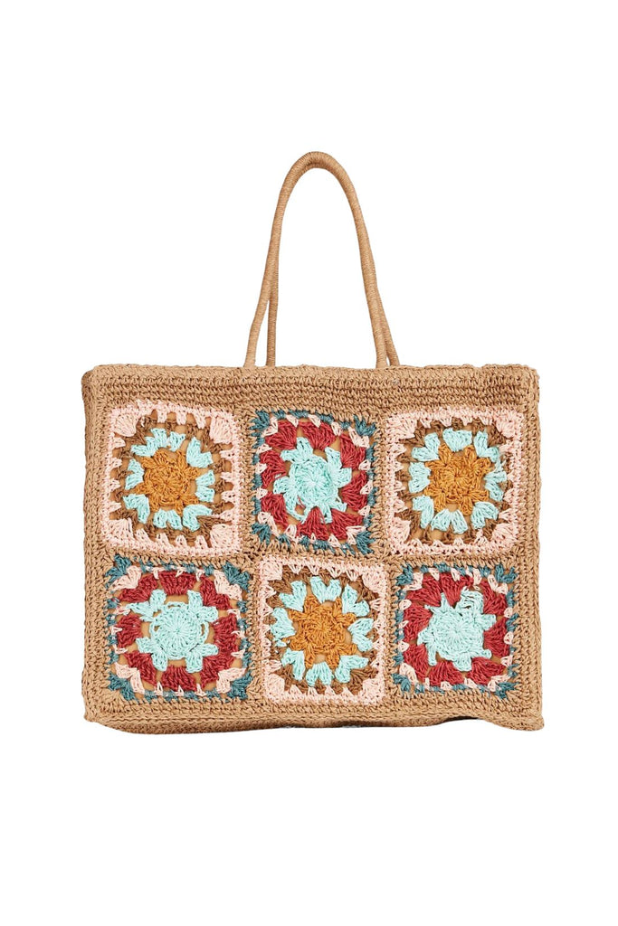 Suncoo Agraba Crochet Tote Bag- Natural - Styleartist