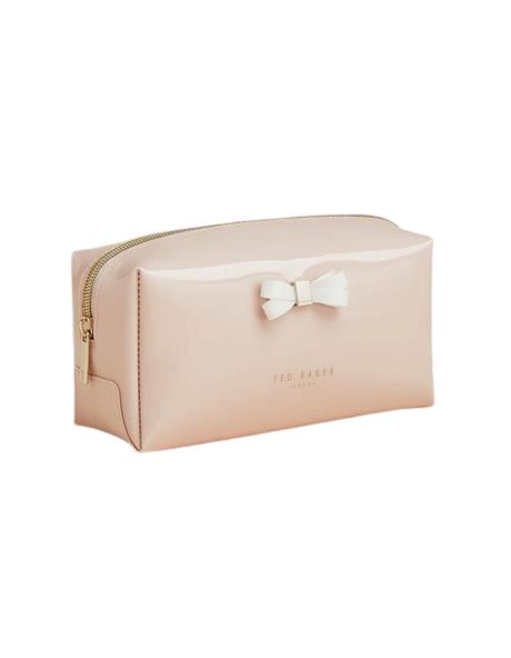 Ted Baker Eulali Bow Detail Make Up Bag - Dusky Pink - Styleartist