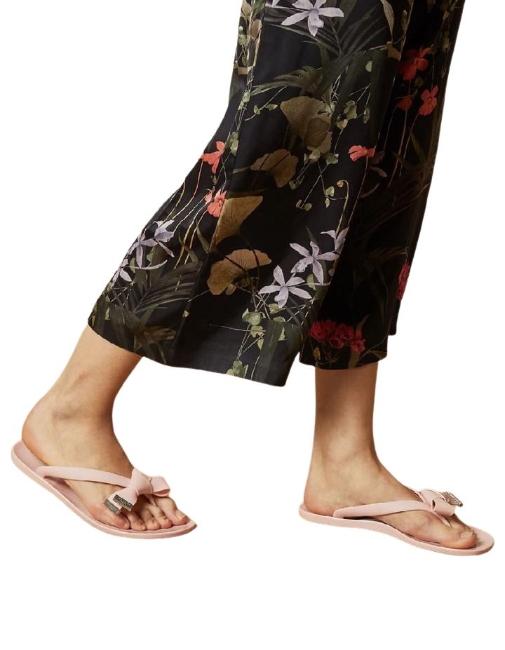 REPORT Women's Jenski Flat Bow Thong Sandals Nude Flip Flops Size