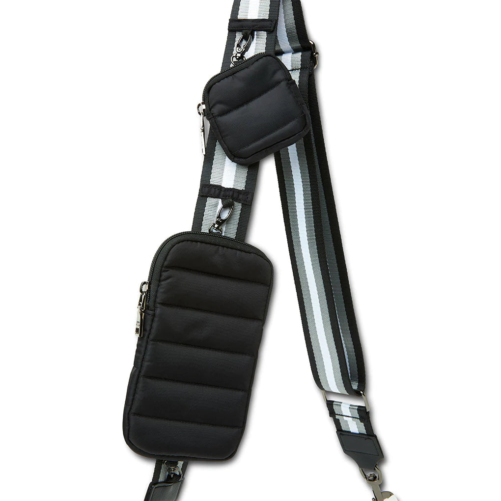 Think Royln The Straphanger Crossbody Strap Bag - Black Flight Nylon - Styleartist