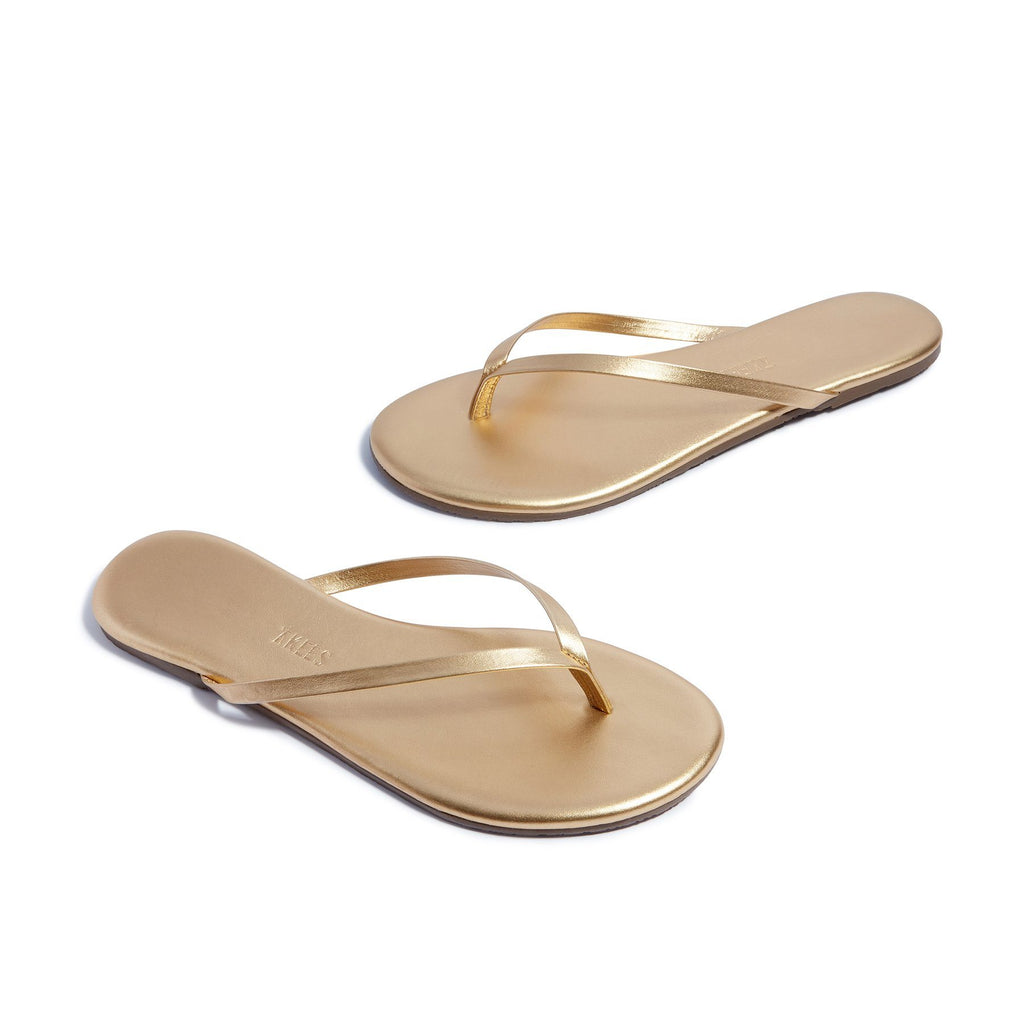 Tkees Lily Metallics Flip Flop- Blink Gold - Styleartist