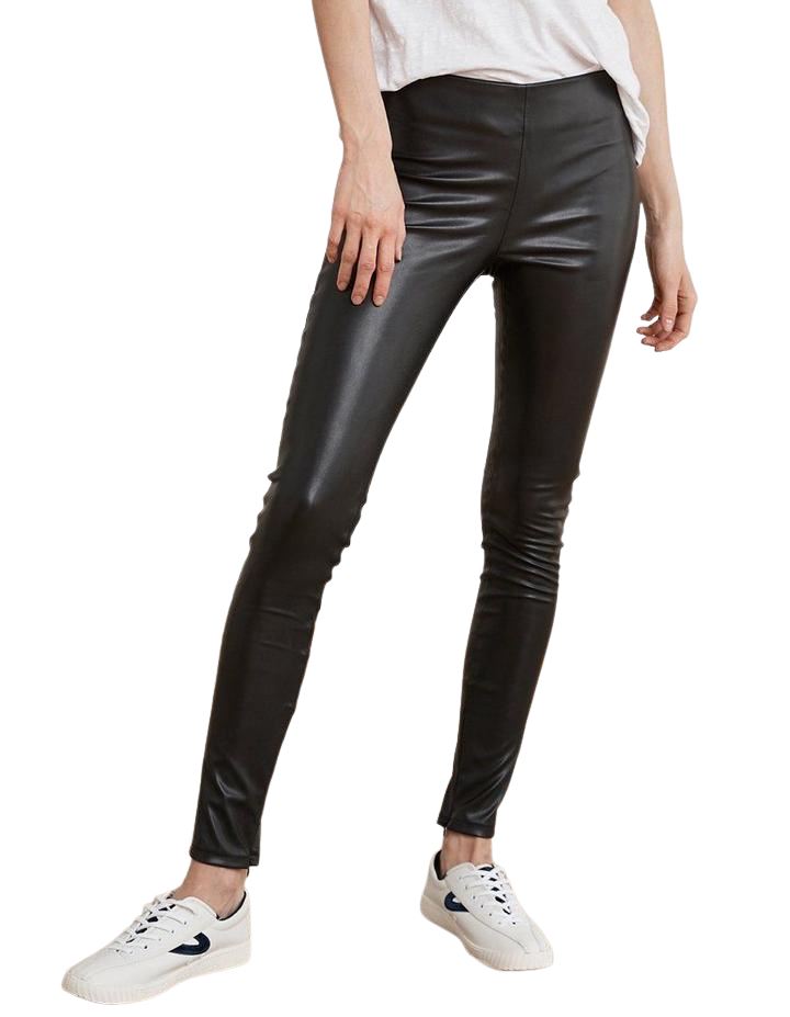 Velvet Berdine Faux Leather Legging - Black - Styleartist