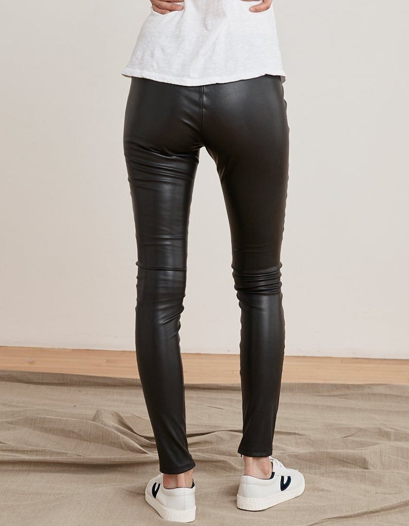 Velvet Berdine Faux Leather Legging - Black - Styleartist