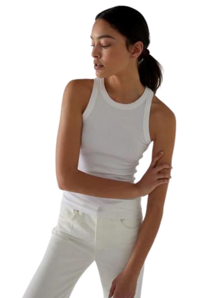 Velvet Cruz Modal Rib Tank Top - White – Styleartist