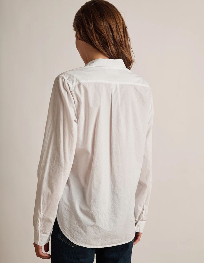 Velvet Nina Cotton Button Up Shirt - White - Styleartist