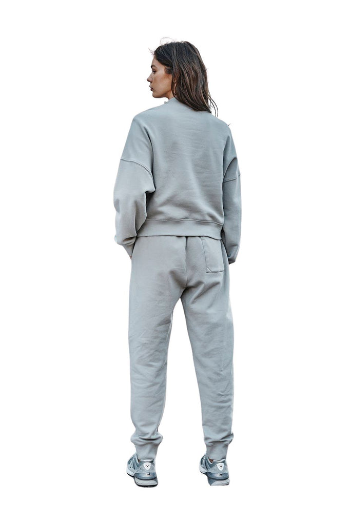 Velvet Roxie Soft Fleece Quarter Zip Sweatshirt - Cirrus - Styleartist